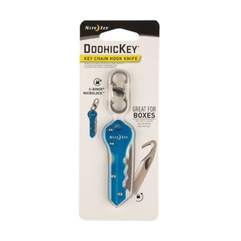 Niteize DoohicKey Blue Key Chain Hook Knife