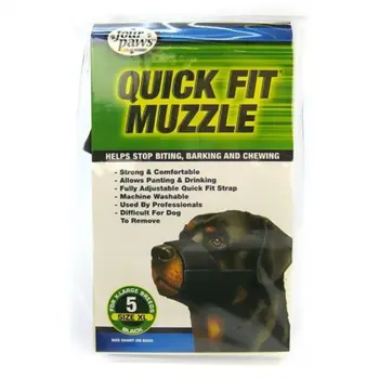 Four Paws Quick Fit Dog Muzzle Black X-Large