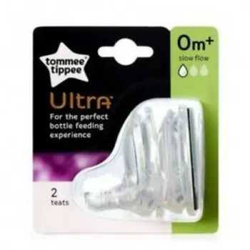 Tommee Tippee Ultra Slow Flow Teats 0m+