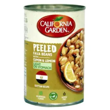 California Garden Peeled Fava Beans Egyptian Recipe 450 g