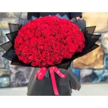 Large Red Roses Bouquet 1 Piece
