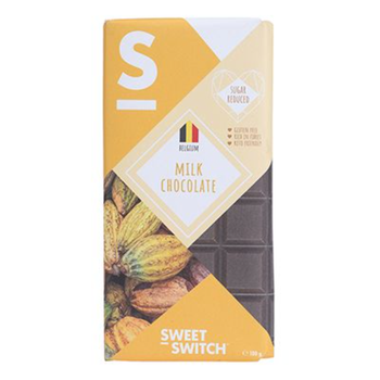 Sweet Switch Sugar-Reduced Keto-Friendly Belgian Milk Chocolate 100g
