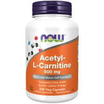 NOW Acetyl-L-Carnitine Capsules 200 Count