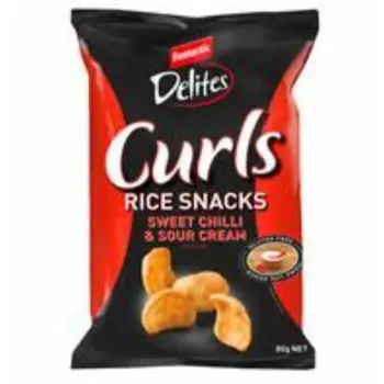 Delites Sweet Chilli & Sour Cream Rice Snacks 80g