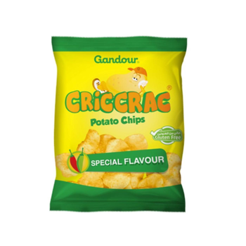 غندور كريك كراك رقائق البطاطس الحارة 100 جرام