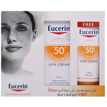 Eucerin SPF50 Sun Cream 2 Pieces