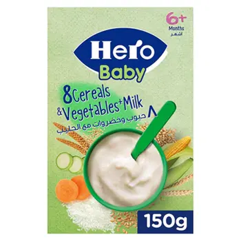 Hero Baby 8 Cereals & Vegetables Milk 150g