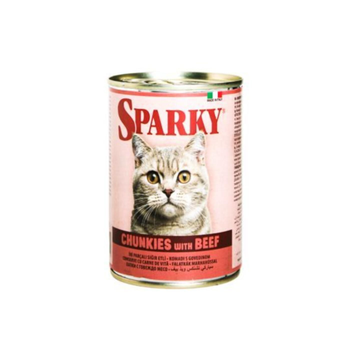 Sparky Beef Adult Cat Food 415g