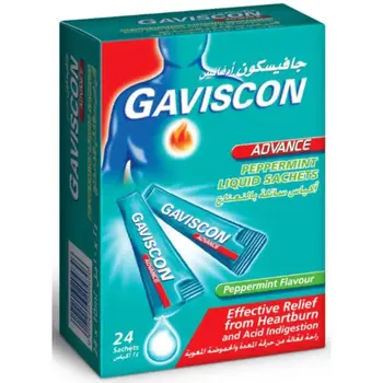 Gaviscon Advance Peppermint Liquid Sachets 24x10ml