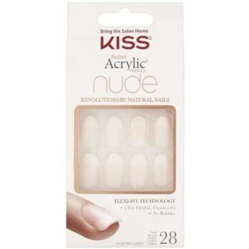 Kiss Salon Acrylic Nude Nails 28 Pieces
