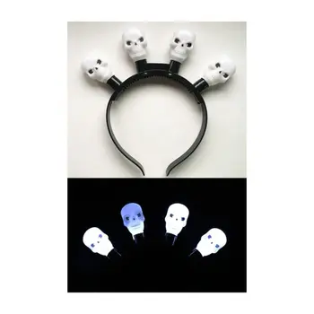 شامدول عصابة رأس الجمجمة المضيئة 1قطعة