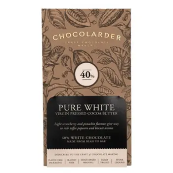Chocolarder Strawberry & Pistachio Roast White Chocolate 70g