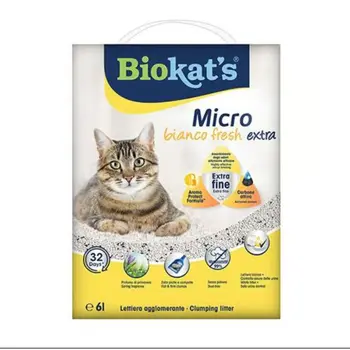Biokats Micro Bianco Fresh Extra Fine Clumping Litter 6L