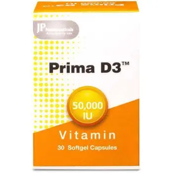 Prima D3 Vitamin D3 Capsules 50000 IU 30 Count