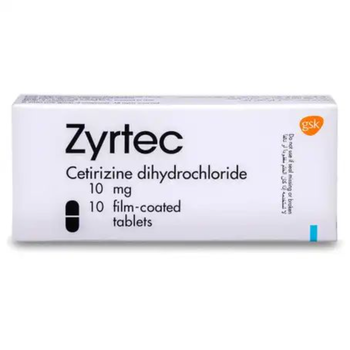 Zyrtec Cetirizine 10mg Tablets 10 Count