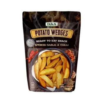 Dj&A Smoked Garlic & Chilli Potato Wedges 100g