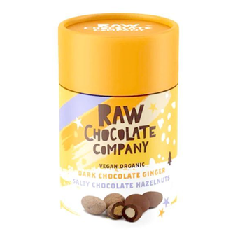 روو الشوكولاتة الخام حوض الزنجبيل والبندق النباتي العضوي 180جرام