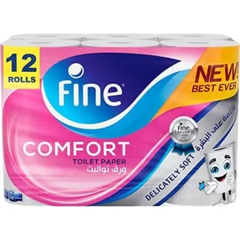 Fine Comfort 2-Ply Soft Toilet Paper 12 Rolls
