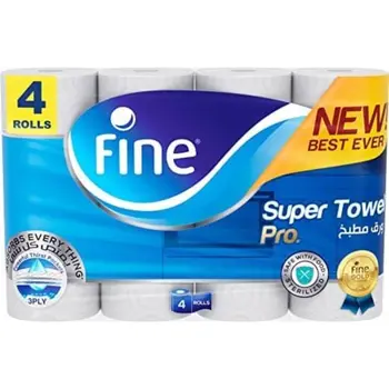 فاين ورق مطبخ فاين سوبر تاول برو 4 رول