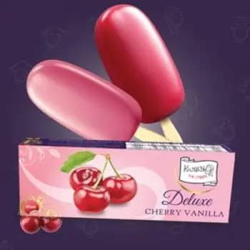 Kwality Deluxe Cherry Vanilla Ice Cream 85ml