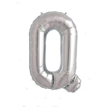 Silver Letter Q Balloon 40-Inch
