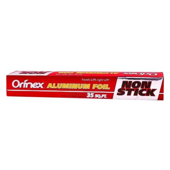 Orinex Non-Stick Aluminum Foil 35 sq ft 1Piece