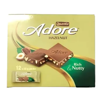 Quanta Adore Hazelnut Chocolate 12x25g