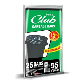 Sanita Club Oxo-Biodegradable Garbage Bags 25 Pieces
