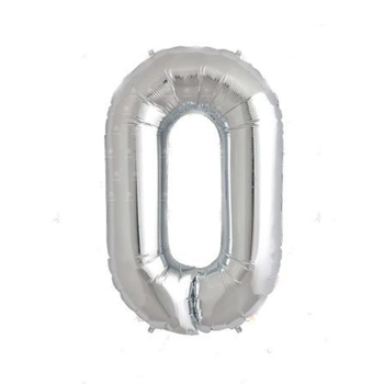 Silver Letter O Balloon 40-Inch