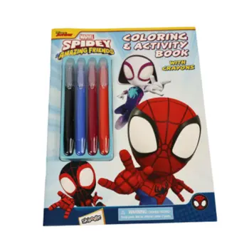 مارفل كتاب تلوين سبيدى مع أقلام شمع 1قطعة