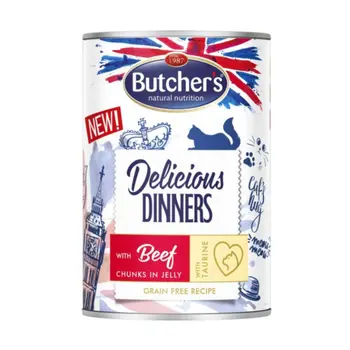 Butcher's Beef Chunks in Jelly Cat Food 400g