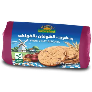 Natureland Organic Fruity Oat Biscuits 200g