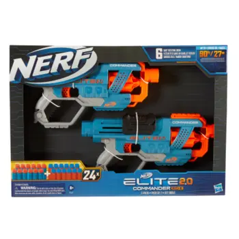 NERF ELITE 2.0 COMMANDER Blaster 24 Darts