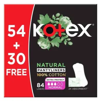 Kotex Natural Panty Liners 84 Pieces