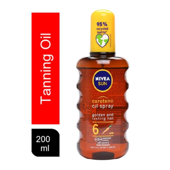 نيفيا صن سبراي زيت للتسمير بعامل حماية من الشمس 6 200 مل