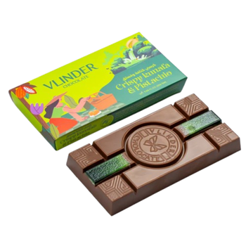 Vlinder Crispy Kunafa & Pistachio Chocolate Bar 240g