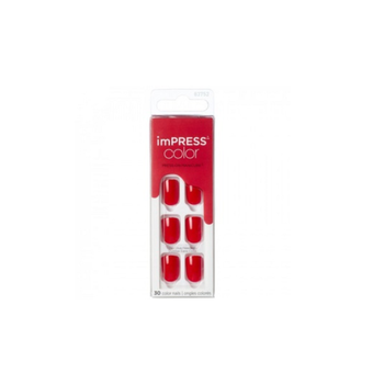 Kiss imPRESS Reddy Or Not Red Nails 30 Pieces