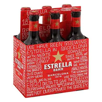 ايستريلا دام شراب الشعير خالي من الكحول حزمة 250مل × 6قطعة