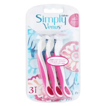 Gillette Simply Venus Pink Disposable Razors 3 Pieces