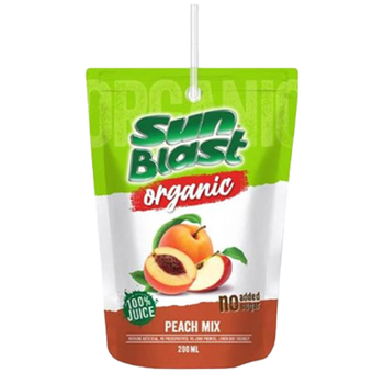 Sun Blast Organic Peach Mix Juice 200ml