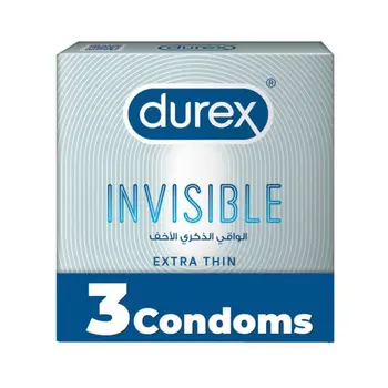 Durex Invisible Extra-Thin Condoms 3 Pieces