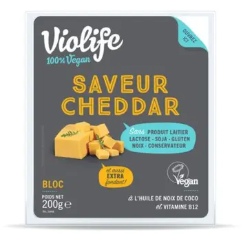 Violife Cheddar Flavour Vegan Cheese Block 200g