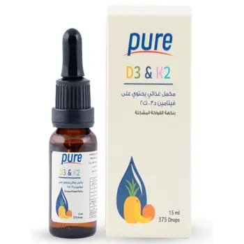 Pure D3 & K2 Mixed Fruit Drops 15ml