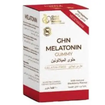 جى اتش ان علكة الميلاتونين 60قطعة