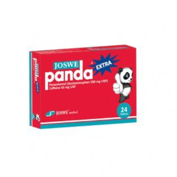 JOSWE Panda Paracetamol Caffeine Tablets 24 Count