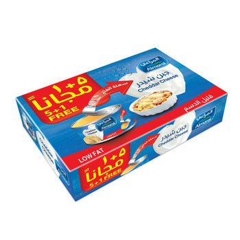 المراعي جبنة شيدر كامل الدسم المعلبة حزمة 6×56جرام