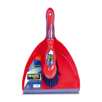 Maog Superlux Red Brush and Dustpan Set