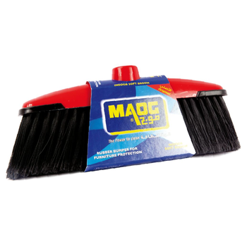 Maog Red Soft Broom with Handle
