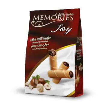 Memories Joy Hazelnut Mini Roll Wafer 115g