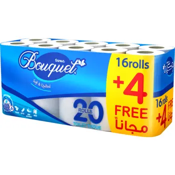 Sanita Bouquet 2-Ply Toilet Paper 20 Rolls